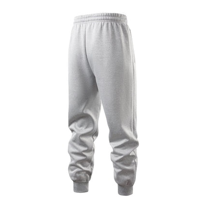 Mens Casual Pants Autumn Winter Fleece Sweatpants Men Running Jogger Sports Gym Trousers Fashion Solid Color Workout Long Pants.