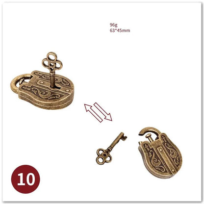 Classic IQ Metal Brain Magic Baffling Puzzles Game Toys for Children Adults Funny Gifts