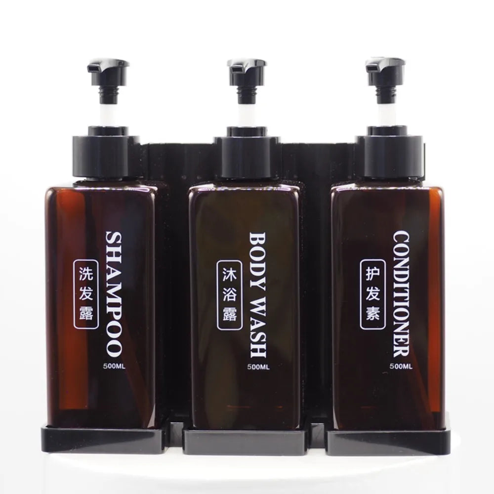 300 ml Hotel-Seifenspender zur Wandmontage, nachfüllbarer Shampoo- und Spülungsspender, für Badezimmerbedarf, Hotelparty