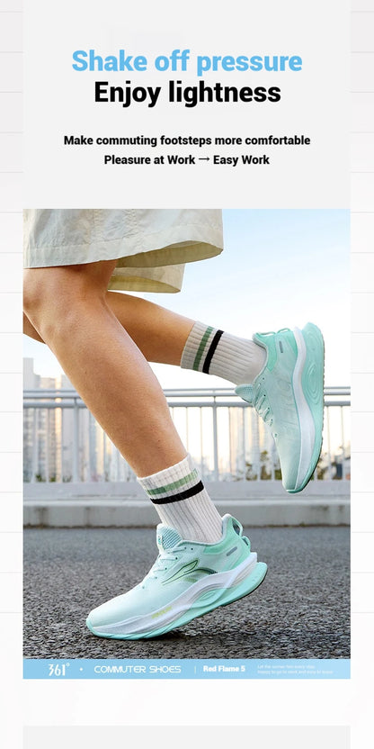 361 Degrees Fierce 5 Men Running Shoes New Soft Breathable Rebound Non-slip Shock-absorber Wear-resistant Male Sneaker 672522218.