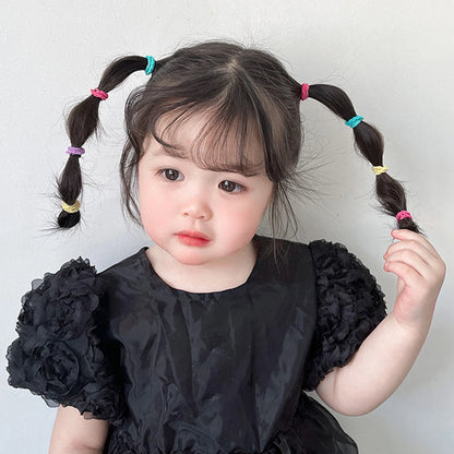 Girl Elastic Hair Bands Hair Pins Claw Clips Ponytail Hold Hair Tie Rubber Bands Scrunchie Hair Accessories Bands set for Girls.