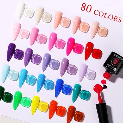 UR SUGAR 7/7.5ml Summer Blue Silver Gel Nail Polish Semi Permanent High Quality Soak Off UV LED Varnishes Nails Art Manicure.