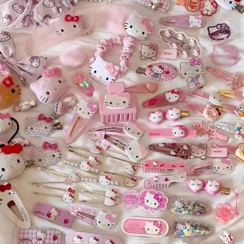 10-50pcs Y2K Hair Clips Set Cute Pink hair accessories Seamless Edge Clip Women Girl Sweet Beauty Hairpin trendy hair clips.