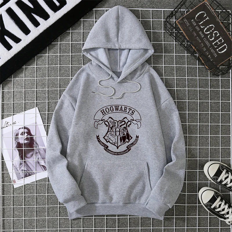 2025 Fashion Hogwarts Printed 2d Hoodies Women Sweatshirt Autumn Winter Long Sleeves Y2k Casual Loose Tops Oversized Hoodies.