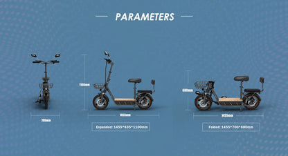 KuKirin C1 Pro Foldable Adult Electric Scooter with Seat E-Scooter 45 km/h Electric Kick Scooter 500W Skateboards Kickboard