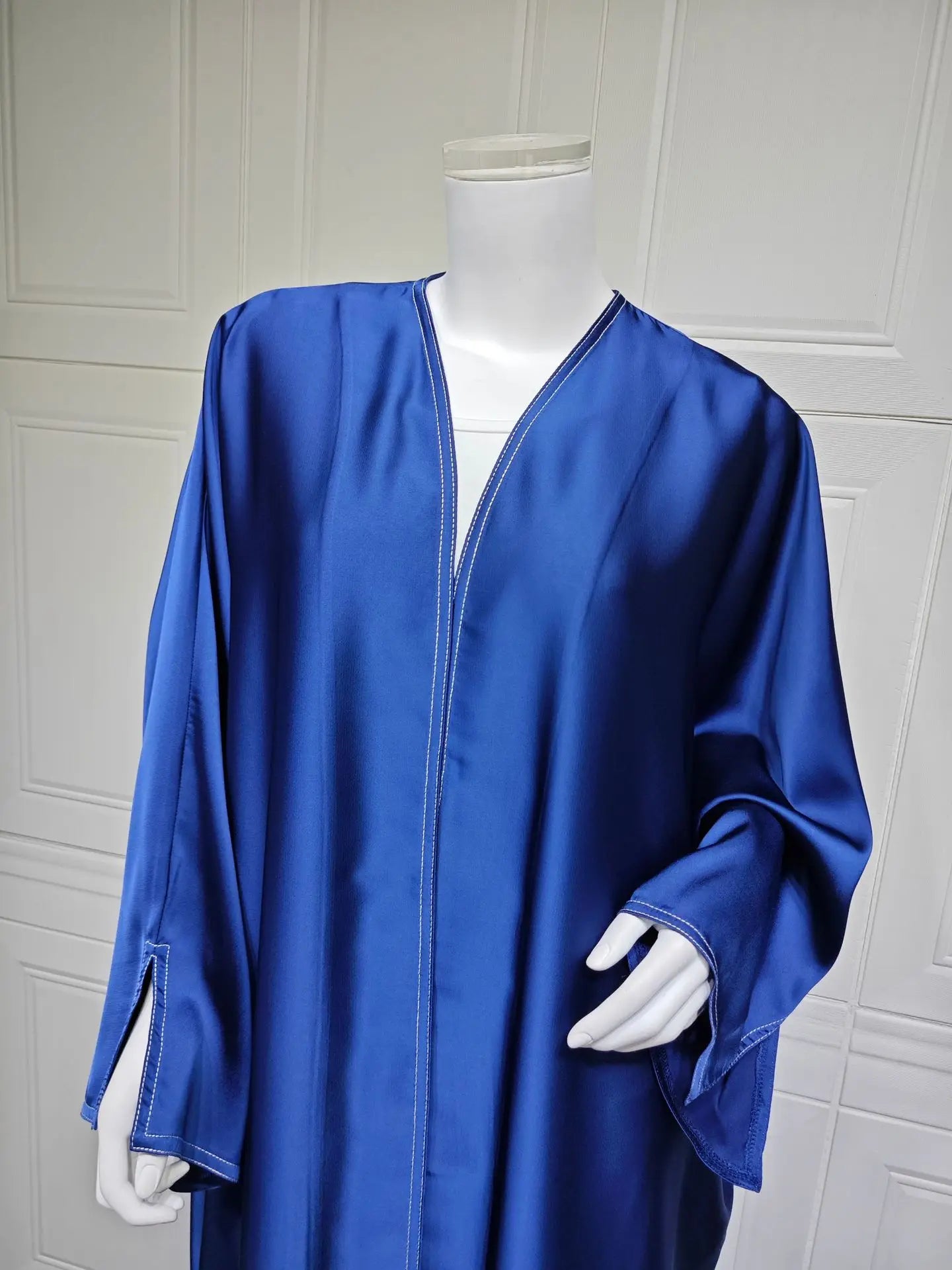 Ramadan Satin Open Kimono Abaya Dubai Luxury 2025 Muslim Kaftan Dress Abayas Women Islam Clothing Robe Femme Musulmane Kebaya