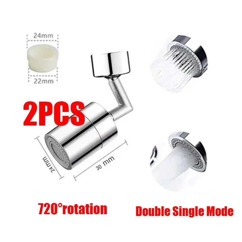 360°Universal Kitchen Faucet Anti-splash Aerator Bathroom Tap Rotatable Faucet 2 Mode Tap Nozzle Bubbler Kitchen Sink Faucet.