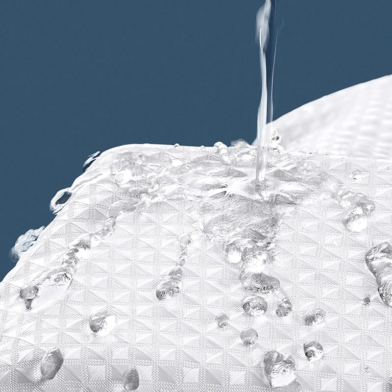 Verdickter, einfarbiger Waffel-Duschvorhang, porenfrei, doppelseitig, wasserdicht und schimmelförmig, geeignet für Toilette und Badezimmer