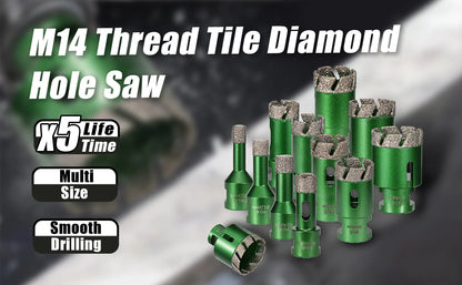 6–130 mm M14-Gewinde, trocken, vakuumgelöteter Marmor, Mauerwerk, Lochsäge, Öffner, Diamantbohrkrone für Keramikfliesen, Granit, Marmor