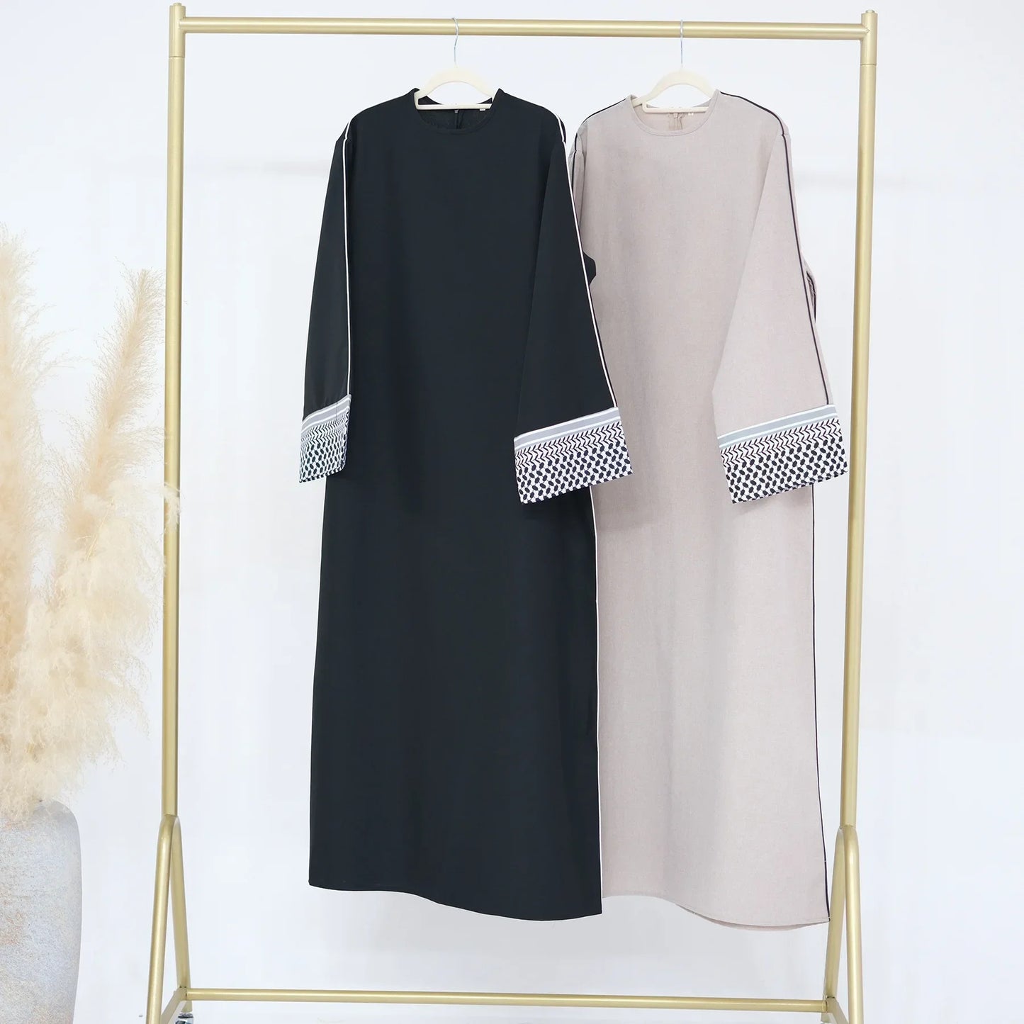 Linen Closed Abaya Keffiyeh Muslim Dress Printed Abayas for Women Dubai 2025 Luxury Turkey Ramadan Islamic Clothes Kaftan Robe.