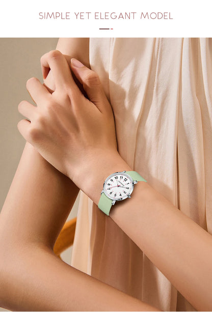 LIGE Fashion Elegant Watches for Woman Ladies Candy Color Silicone Casual Luminous Waterproof Dress Quartz Women's Wristwatches.