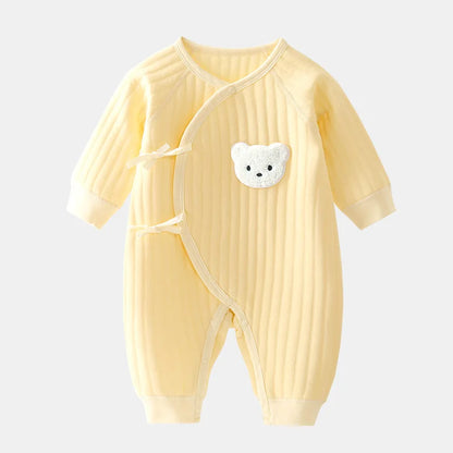 Jungen Mädchen Body Neugeborenen Winter Onesie Kleidung Baumwolle Kleinkind Hause Tragen 0-6M Verdickte Frühling und Herbst Kleidung