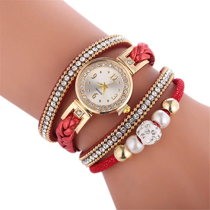 Bracelet Watches for Women Wrap Around Fashion Bracelet Dress Ladies Woman Quartz Wristwatches Women Watch Relojes Para Mujer.