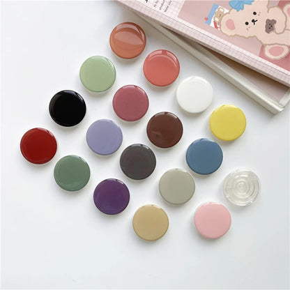 POPPED Luxury Ins Korean style Macaron phone sockets for iPhone 16 Foldable Stretch Griptok Phone Holder for Samsung Mobilephone.