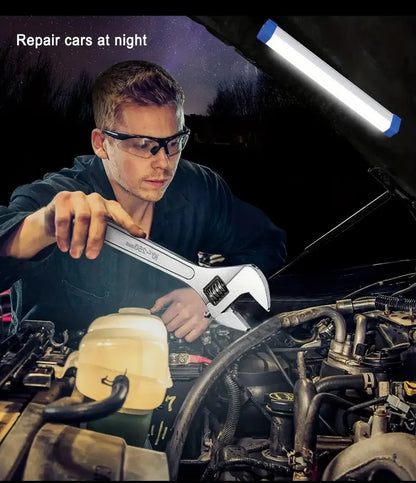 LED Bar light Rechargeable Tube Camping Lamp Magnetic Suspension Portable Light Bulb for Emergency Night Market Outdoor Lighting.