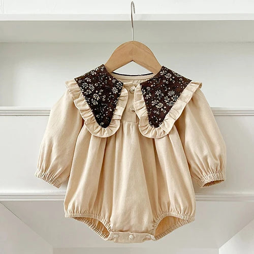 2023 neue Frühjahr 0-24 M Baby Mädchen Kleidung Infant Baby Mädchen Overall Lange Ärmeln Baumwolle Stickerei Neugeborenen baby Mädchen Bodys