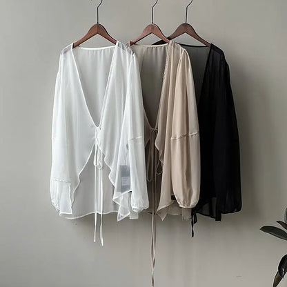 Jacken Frauen Elegante Sommer Sun-proof Zarte Mode Täglichen Lose Einfache Feste Alle-spiel Grundlegende Stilvolle Koreanische stil Puff Hülse