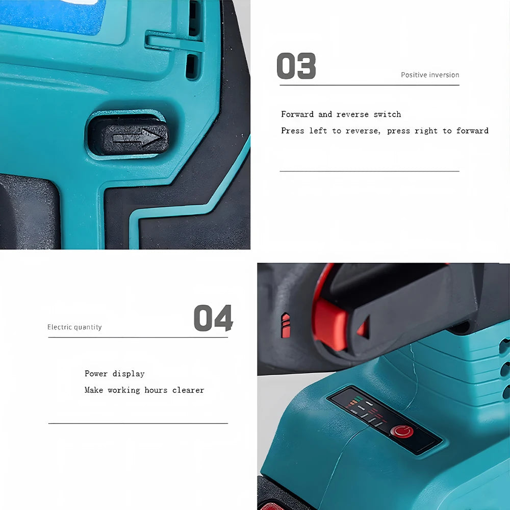 Hikity Bürstenlosen Elektrische Bohrmaschine Cordless Elektrische Hammer DIY Haushalts Werkzeug Elektrische Werkzeug Set Für Makita 18V Batterie Schraubendreher