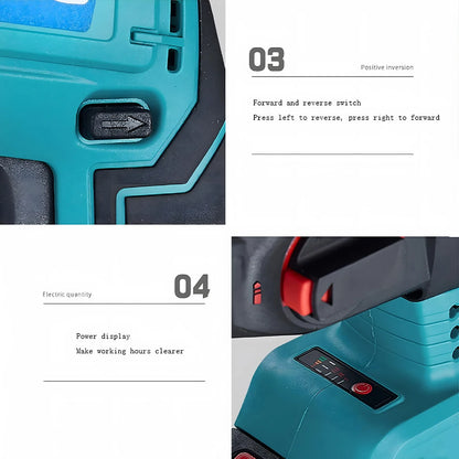 Hikity Bürstenlosen Elektrische Bohrmaschine Cordless Elektrische Hammer DIY Haushalts Werkzeug Elektrische Werkzeug Set Für Makita 18V Batterie Schraubendreher