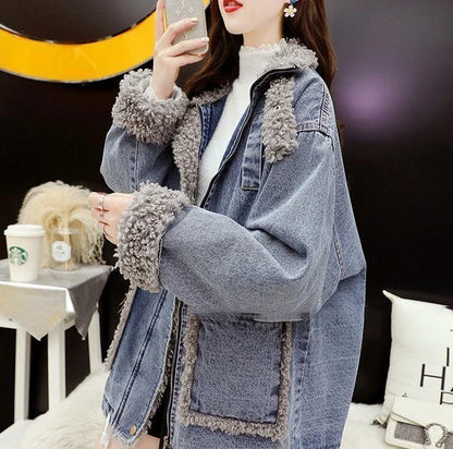 Lässige Damen-Jeansmäntel 2025, Neuheiten, warmer Winter, kalte Damen-Jeansjacken, kostengünstige koreanische Bewertungen, viele Kleidungsmodelle.