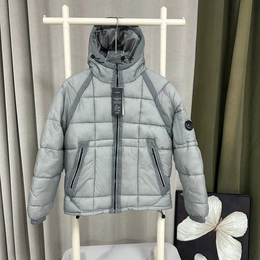 2025 Italian CC Glass Black Button Brand Style Men Winter Coat 3 Labels Logo  Jackets Men's Lightweight Thermal Coat Hooded Coat.