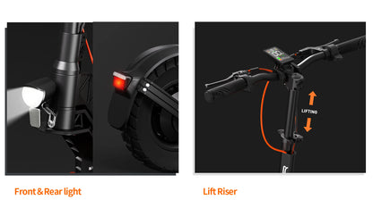 JOYOR S5（ABE）Adult Electric Scooter 500W Motor 48V13AH Battery Foldable E-Scooter 10 Inch Air Tire City Escooter.