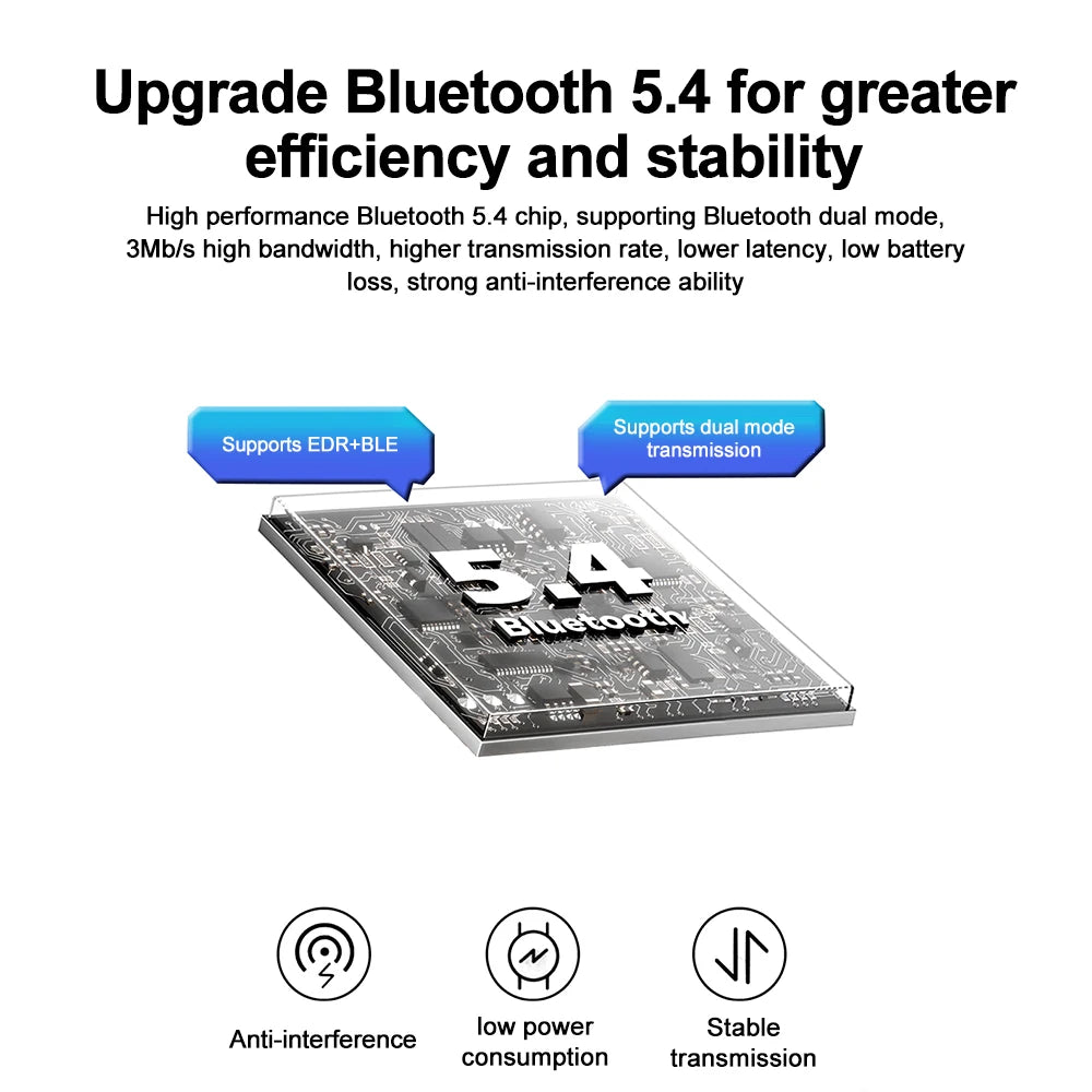 USB Wireless Bluetooth Adapter Bluetooth 5.4 for PC Dongle Adaptador Wireless Mouse Keyborad Music Audio Receiver USB Transmitt.