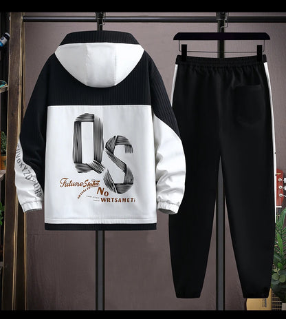 2025 Spring Casual Jackets Sportswear+Pants Men's Sets Korean Style 2 Piece Sets Men Streetwear Fitness Male Tracksuit.