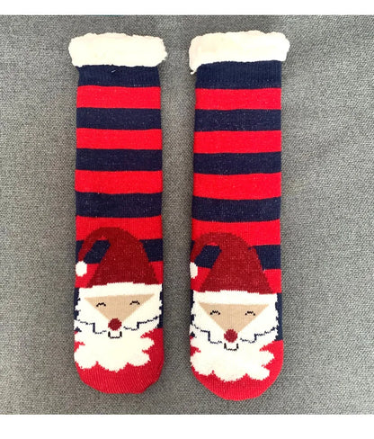 Christmas Fuzzy Socks Womens Winter Thermal Warm Floor Sock Soft Female Home Indoor Gifts Non Slip Grip Slipper Sock Fluffy.