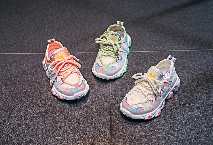 Children's Sports Shoes for Toddlers Boys Girls Little Kids Running Sneakers Air Mesh Breathable Soft Fashion Classic Casual New.