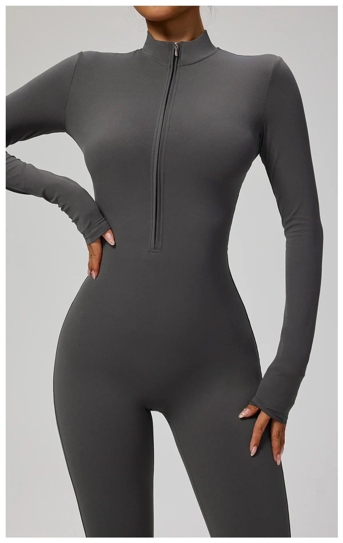 Tianyi High-Intensity Fitness Long-Sleeve Yoga Bodysuit Sensation Tight-Fitting Sportswear for Women Made in China