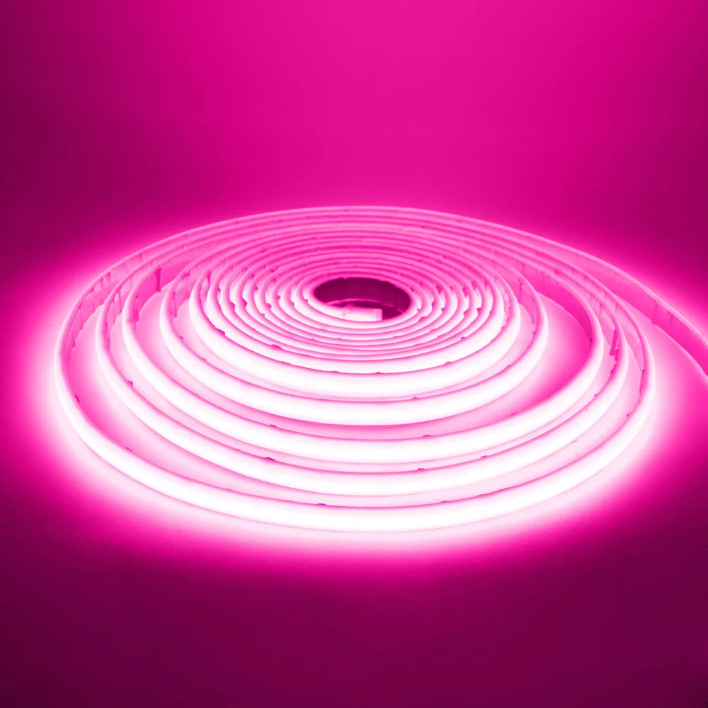 12V 24V COB Led Neon Strip Light Tape Waterproof IP68 320 LEDs Flexible Milk Tube Liner Lighting 10 Colors 0.5m 1m 2m 3m 4m 5m