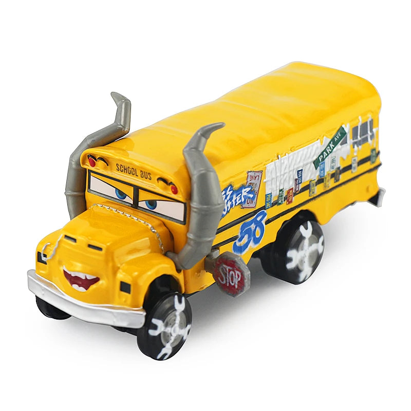 Disney Pixar Cars 2 3 Lightning McQueen Mack Uncle Jackson Storm Car Truck 1:55 Diecast Vehicle Metal Toys Gift for Children