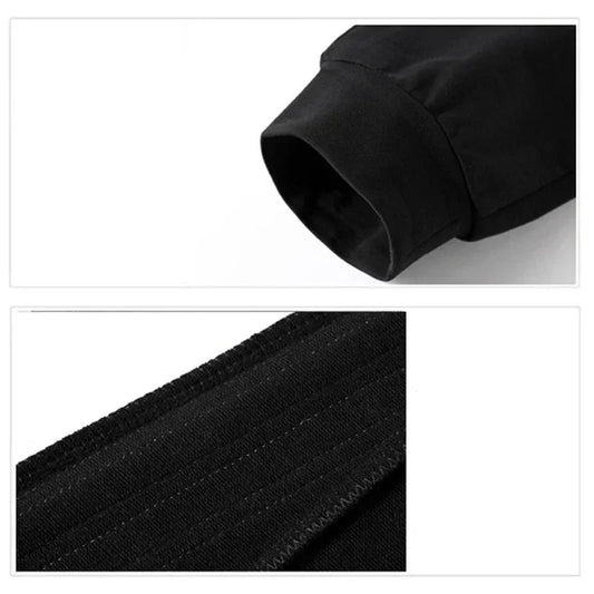 Mens Tracksuit Printing Zipper Hooded Sweatshirt+Slim Sweatpants Set Simplicity Casual Jogging Clothing Fashion Jacket Coat Suit.