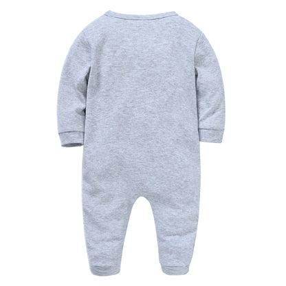 Herbst Langarm Baby Stram pler 100% Baumwolle einteilig Neugeborene Kleidung cool Bär Design 0-12m Kostüm