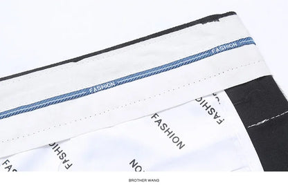 2024 neue 98% Baumwolle Casual Hosen Männer Kleidung der Klassischen Gerade Lose Hohe Taille Elastische Hose Männliche Marke Kleidung