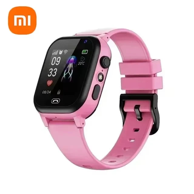 Xiaomi Kids 5G Smart Watch SOS GPS Location Video Call Sim Card Child Camera Waterproof Upgrade 2025For Boys Girls Add Earphone