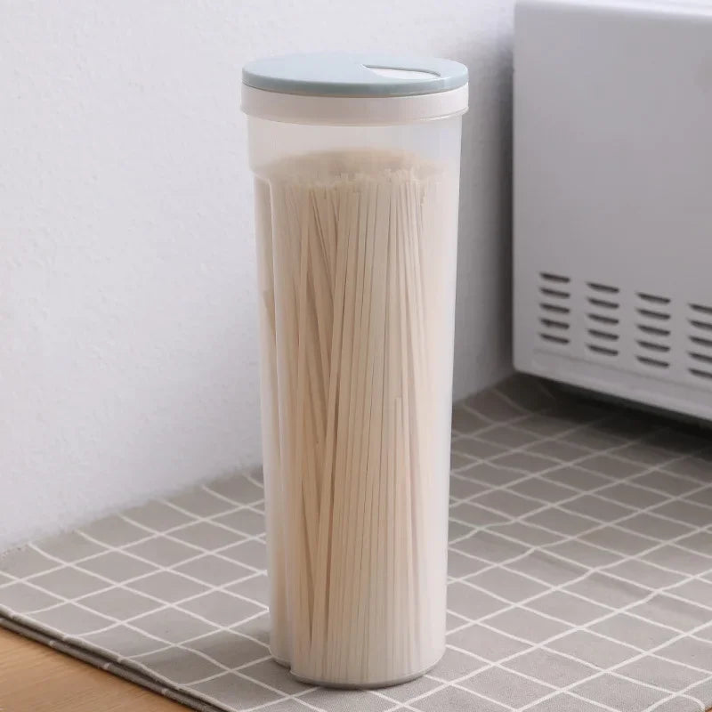Noodle Wheat Pasta Organizer Airtight Sealed Containers Fruit and Vegetable Storage Box for Cereal Spaghetti Food Storage Box.