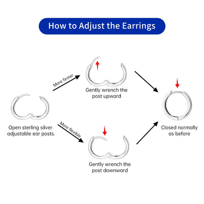 Original 2025 S925 Sterling Silver Zircon 18K Gold Lining Vintage Hoop Earrings for Women Birthday Party Wedding Gift Jewellery