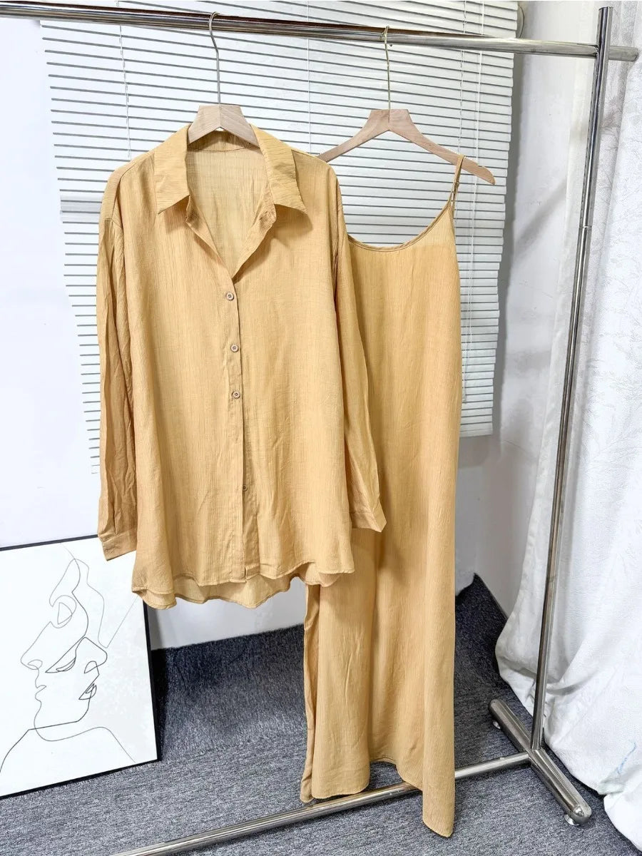 Muslim Women Shirt Dress Two Piece Set Solid Modest Suits Ramadan Musulman Ensemble Morocco Dubai Abayas Islam Outfits Jalabiya