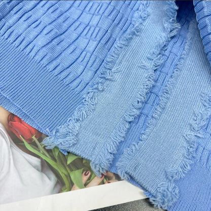 YuooMuoo 2023 Neue Ankunft Frauen Gestrickte Lange Kleid Elegante V-ausschnitt einreiher Split Pullover Kleid Büro Dame Vestidos.