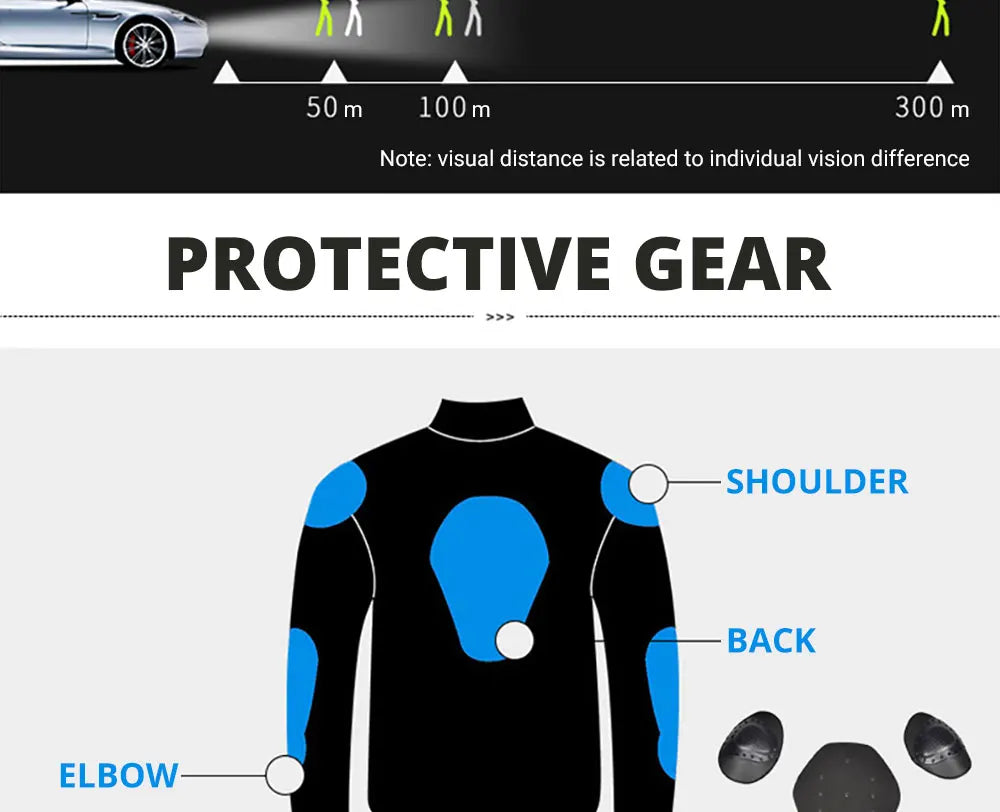 Waterproof Motorcycle Jacket Pant Suit Cold-proof Motorbike Jacket Men Motocross Riding Clothing CE Protective Gear Size M-5XL