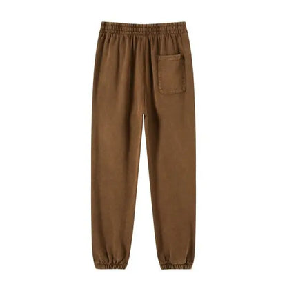 Vier Jahreszeiten Neue Mode Für Männer Casual Trendy Amerikanischen Gewaschen Gewachst Lose Einfarbig Hosen Gerade Jogger Hosen Männliche Hosen