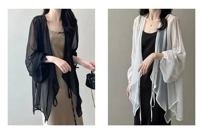 Jacken Frauen Elegante Sommer Sun-proof Zarte Mode Täglichen Lose Einfache Feste Alle-spiel Grundlegende Stilvolle Koreanische stil Puff Hülse