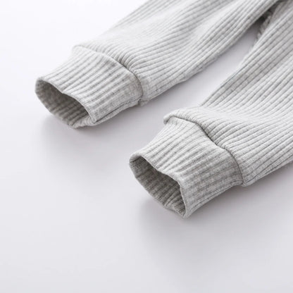 16 Colors Baby Solid Knit Sets Newborn Infant Girls Boys Fall Winter Long Sleeve Romper + Elastic Pants Toddler Outfit 0-24M.