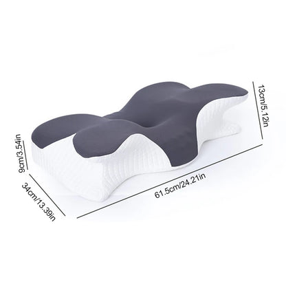Ergonomic Sleep Cervical Vertebra Pillow Neck Protection Side Sleeping Butterfly Pillow Sleep Cervical Orthopedic Neck Pillow.