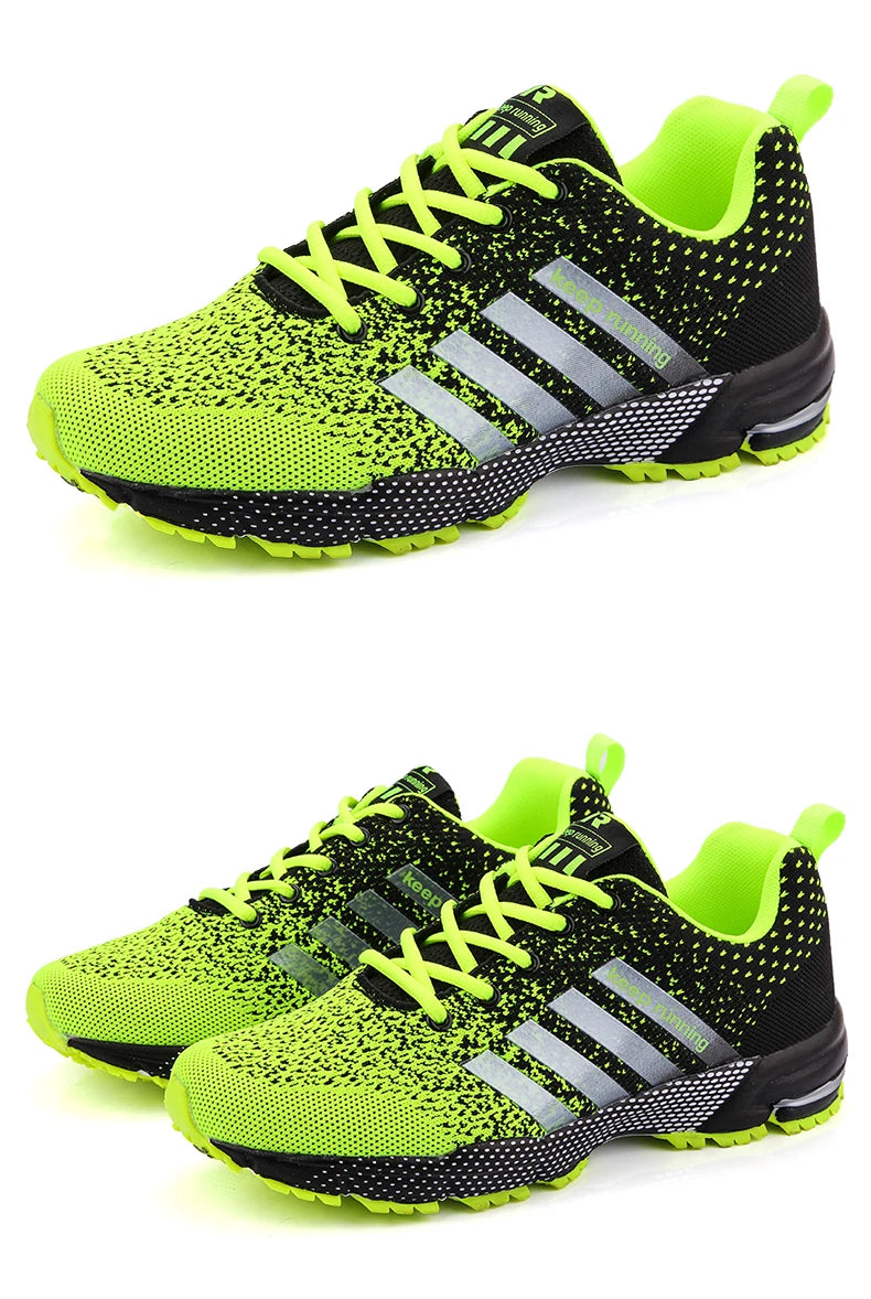 Men Running Shoes Mesh Fashion Sneakers Breathable Casual Sport Shoes Outdoor Walking Jogging Tennis Shoes Athletics Plus Size.