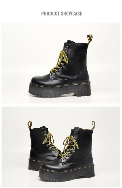 Autumn Winter Fashion Round Toe Lace-up Shoes Womens Boots Zip Ankle Boots For Women High Heels Basics Casual