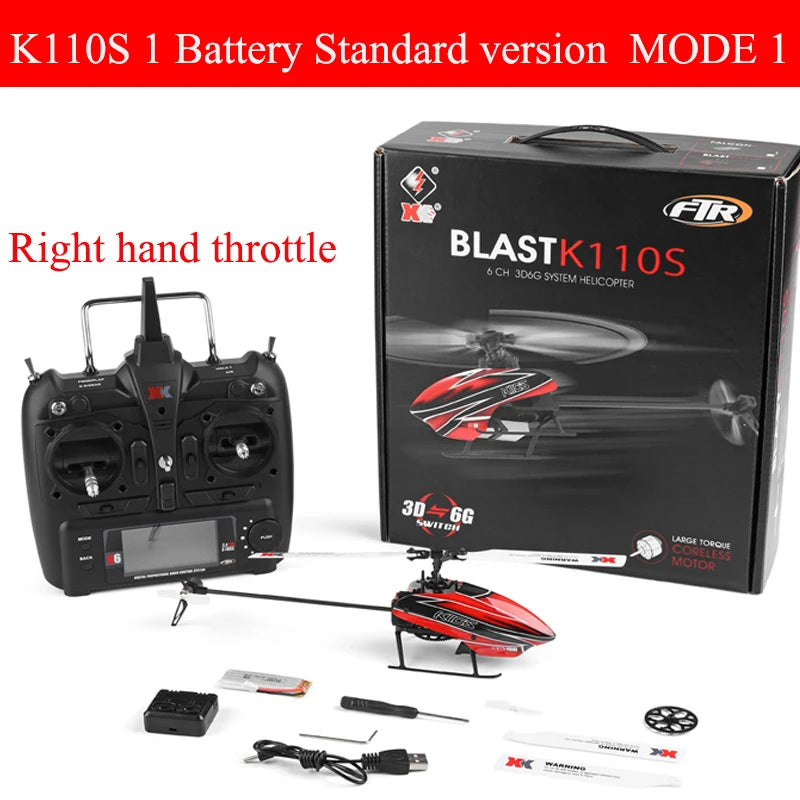 WLtoys XK K110 Upgrade K110S Radio Contorl  Drone 2.4G 6CH 3D 6G System Brushless Motor RC Quadcopter Remote Control Airplane.