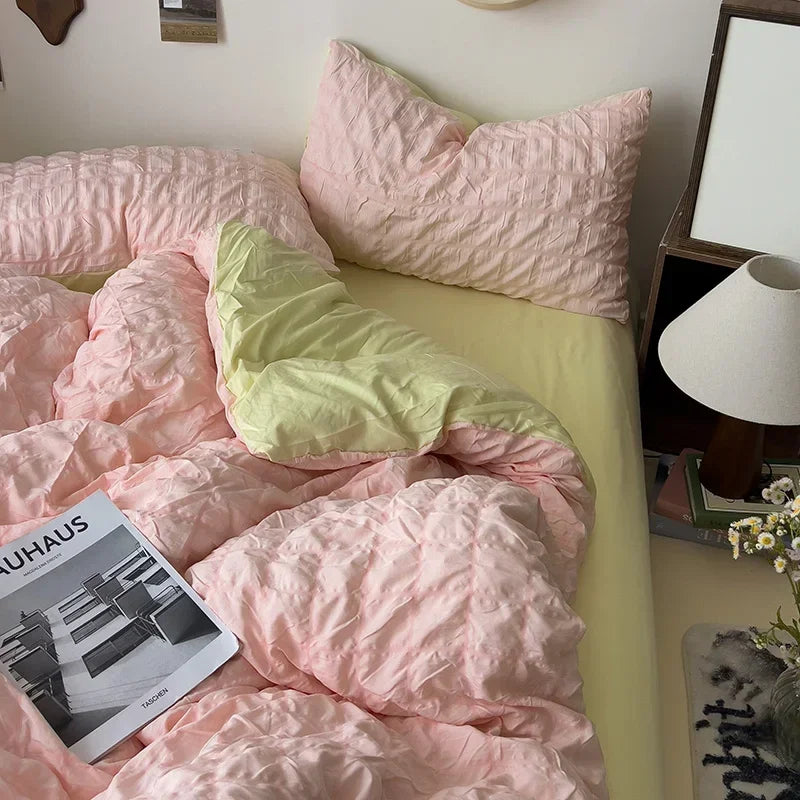 Comforter sets Bedding Set for Boys Girls Bedroom Duvet Cover Pillowcase Bedspread Simple Fashion Bed Sheet Set Bed Linens.